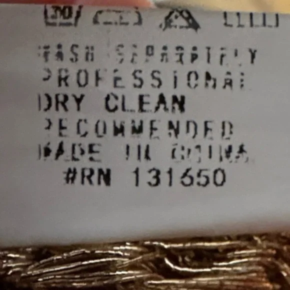 Thirty 6 Point 5 Gold Metallic Knit Sheer Long Sweater Dress S/M - Picture 7 of 8